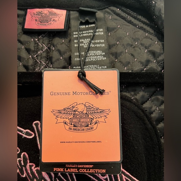 Harley Davidson Fleece Zip up Jacket Pink Label edition - Picture 3 of 10